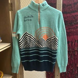 Dutch Bros '92 Half Zip Knit Sweater